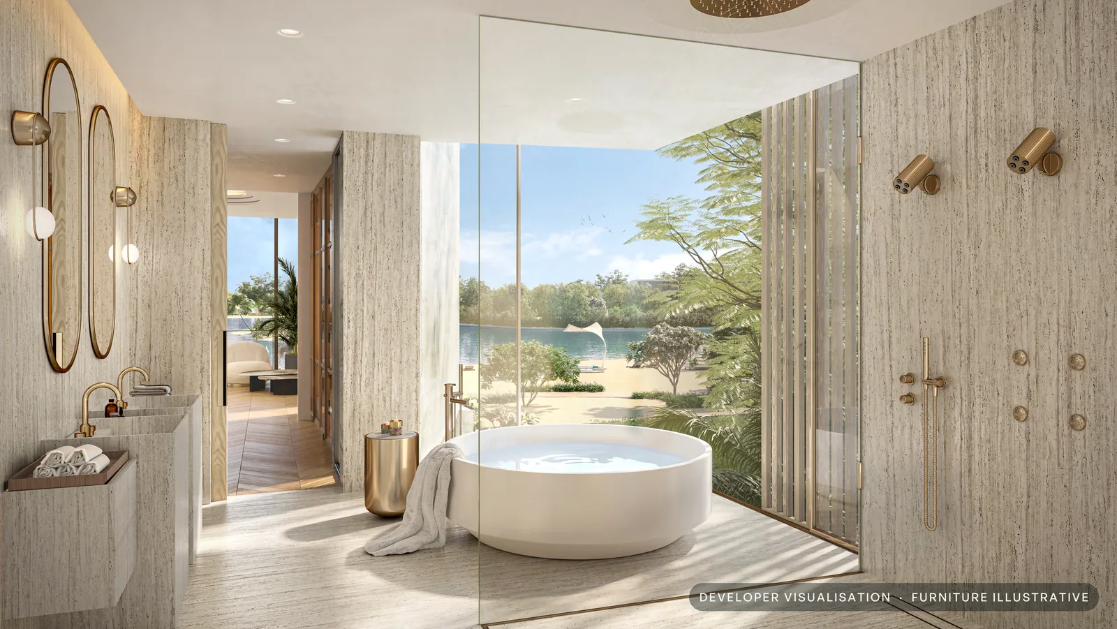 Developer visualisation: Principal bathroom