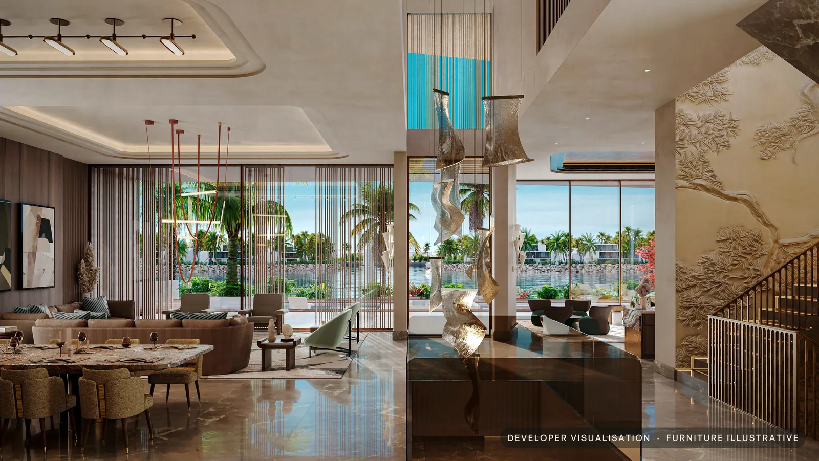 Developer visualisation: Double-height entrance