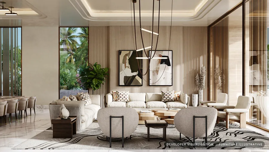 Developer visualisation of the formal living room